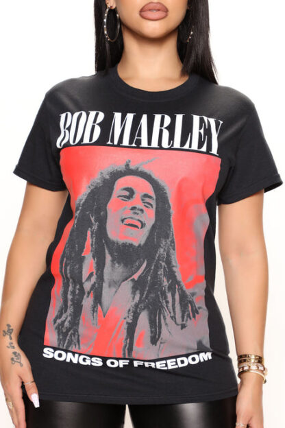Remera de algodón con estampado de Bob Marley - Image 2