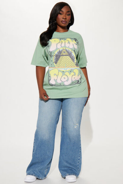 Remera con Estampa de Pink Floyd y Detalles de Brillo - Image 5