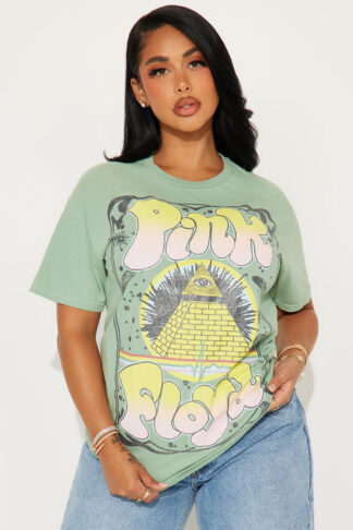 Remera con Estampa de Pink Floyd y Detalles de Brillo